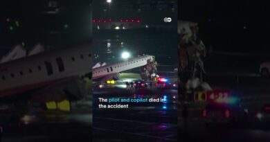 Airplane collides with firetruck at New York airport | DW News