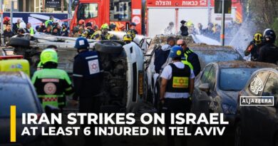 At least 6 injured in Tel Aviv by shrapnel from Iranian missile interceptions: Israeli media