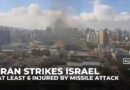 At least six people injured across central Israel after Iran fired missiles