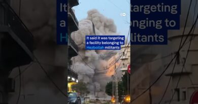 Beirut apartment collapses after Israeli strike | DW News