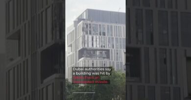 Black smoke seen after blasts in Dubai financial district