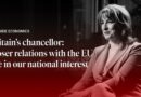 Britain’s chancellor: closer relations with the EU are in our national interest