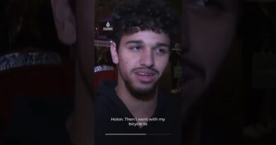 Cars were burned and overturned by shrapnel in Tel Aviv district | AJ #shorts