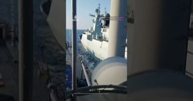 Chinese vessel sails at ‘unsafe’ distance from Philippine navy. #AJShorts