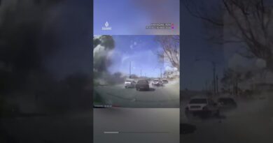 Dashcam video captures strike on Iran police station | AJ #shorts