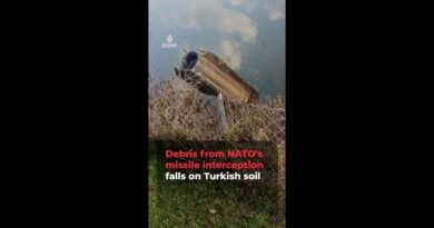 Debris from NATO’s missile interception falls on Turkish soil | AJ #shorts
