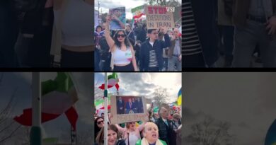 Demonstrators in Paris Celebrate U.S.-Israeli Strikes on Iran