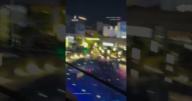 Diners witness drone interception attempt overhead in Baghdad | AJ #shorts