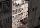 Drone footage shows aftermath of Iranian missile attack in Tel Aviv | AJ #shorts