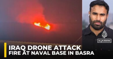 Drone strike ignites fire at Iraq’s Umm Qasr naval base in Basra