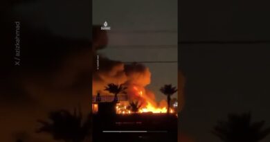 Fire at US diplomatic facility after Baghdad drone attack  | AJ#shorts