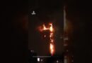 Flames engulf Kuwaiti high-rise amid Iranian drone strikes | AJ #shorts