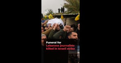 Funeral held for Lebanese journalists killed in Israeli strike | AJ#shorts