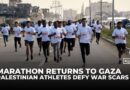 Gaza athletes defy war scars as marathon returns to coastal road