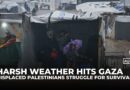 Gaza’s displaced struggle as harsh winter weather floods deteriorating tents
