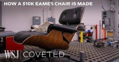 How the Iconic $10K Eames Lounge Chair Is Made in America | WSJ Coveted