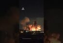 Intense US-Israeli attacks on Iranian city of Isfahan cause column of fire | AJ #shorts