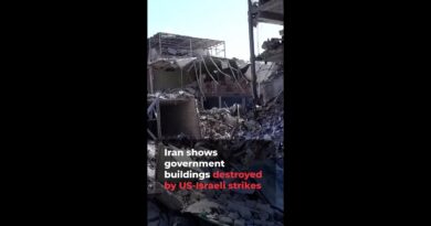Iran shows government buildings destroyed by US-Israeli strikes | AJ #shorts