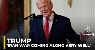 Iran war coming along very well: Trump