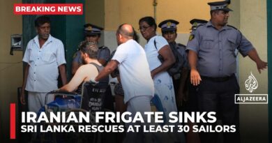 Iranian military vessel sunk off Sri Lanka coast, over 100 sailors missing