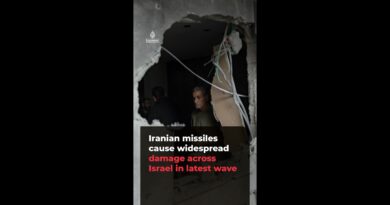 Iranian missiles cause widespread damage across Israel in latest wave | AJ#shorts