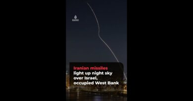 Iranian missiles light up skies over Israel, occupied West Bank | #ajshorts
