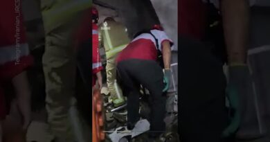 Iranian rescuers save two civilians from rubble after US-Israeli strikes | AJ #shorts