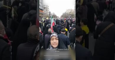 Iranian woman explains ‘Allahu Akbar’ to Americans, amid explosion in Iran | AJ #shorts