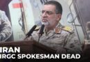 IRGC says spokesperson killed: State media