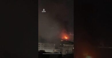 Israel bombs Beirut after Hezbollah fires rockets in Iran war retaliation | AJ #shorts