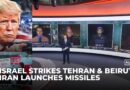 Israel Strikes Tehran & Beirut as Iran launches missiles | Middle East war escalates