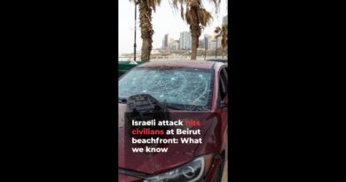 Israeli attack hits civilians at Beirut beachfront: What we know | AJ #shorts