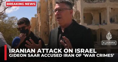 Israeli FM Gideon Saar accuses Iran of committing war crimes with missile strikes