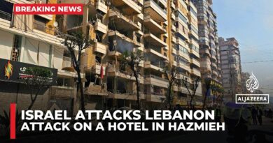 Israeli forces bomb a hotel in Lebanon’s Hazmieh