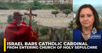 Israeli police block Catholic cardinal from entering Church of the Holy Sepulchre on Palm Sunday