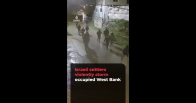 Israeli settlers violently storm through occupied West Bank | AJ#shorts