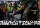 Israeli strikes hit Lebanon after Hezbollah barrage