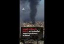 Israeli strikes in Beirut as Hezbollah launches drones at Israel | AJ#shorts