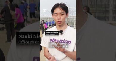 Japan’s F1-style office chair race