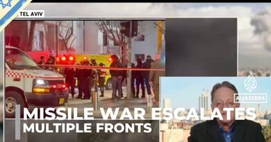 Joining the war, Yemen’s Houthis launch a ballistic missile attack.