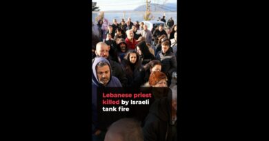 Lebanese priest killed by Israeli tank fire | #ajshorts