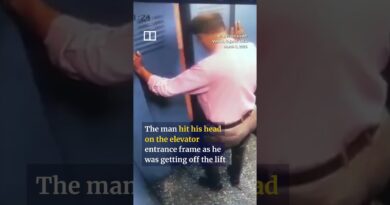 Man in lift narrowly escapes death