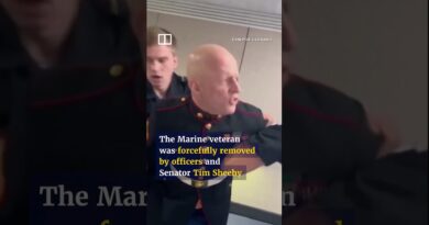 Marine suffers broken arm protesting against US-Israel war on Iran