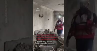 Moment rescuers find man alive under the rubble in Tehran | AJ #shorts