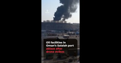 Oil facilities in Oman’s Salalah port ablaze after drone strikes | #ajshorts