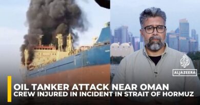 Oil tanker attacked in Strait of Hormuz as Iran strikes Oman port