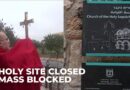 Palm sunday mass blocked in jerusalem | israel police bar church access amid war tensions