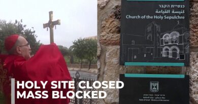 Palm sunday mass blocked in jerusalem | israel police bar church access amid war tensions