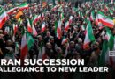 People gather in Tehran to support, pledge allegiance Iran’s new supreme leader