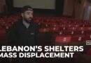 People shelter in Beirut theatre: More than 760,000 people are internally displaced